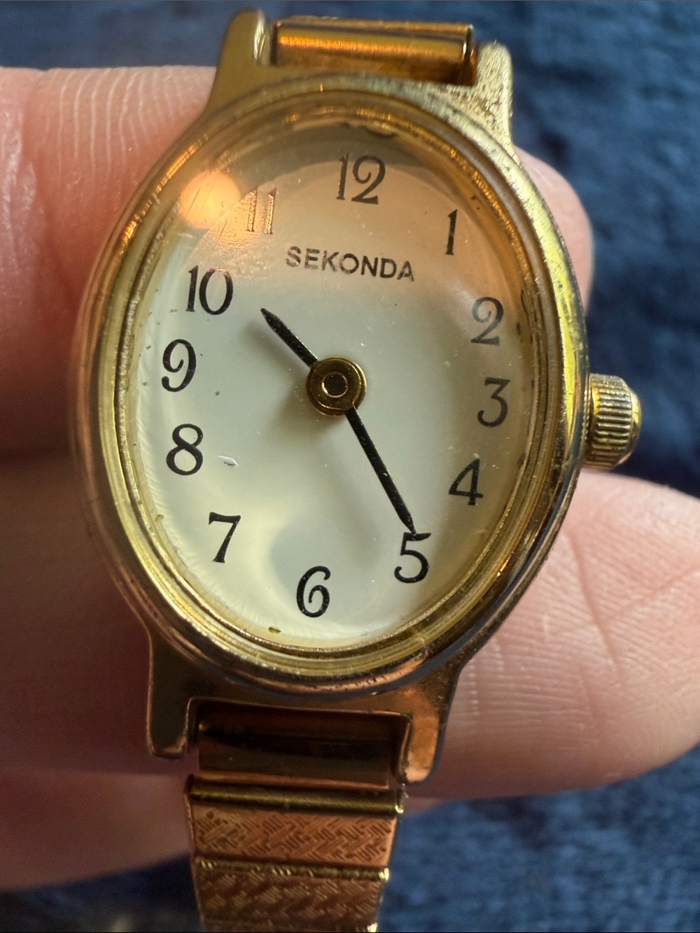 Sekonda Gold-Tone Oval Watch